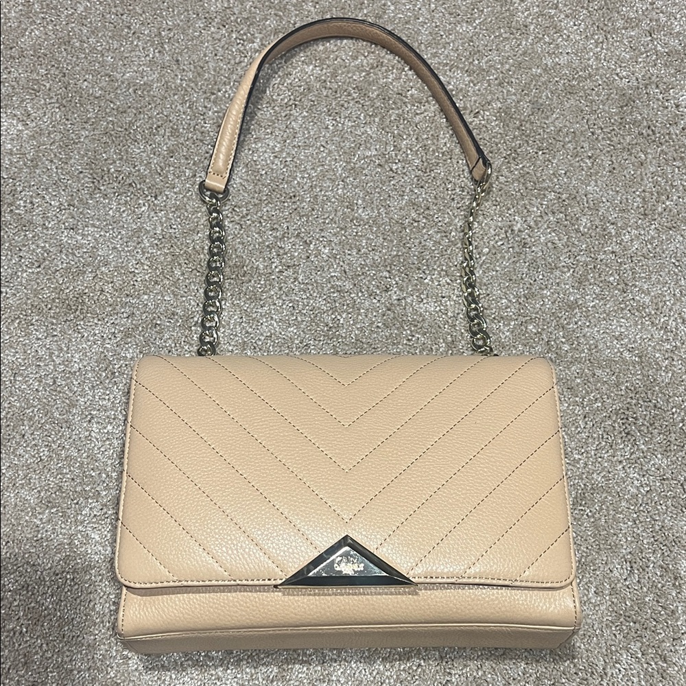 Karl Lagerfeld Cream Shoulder Bag
